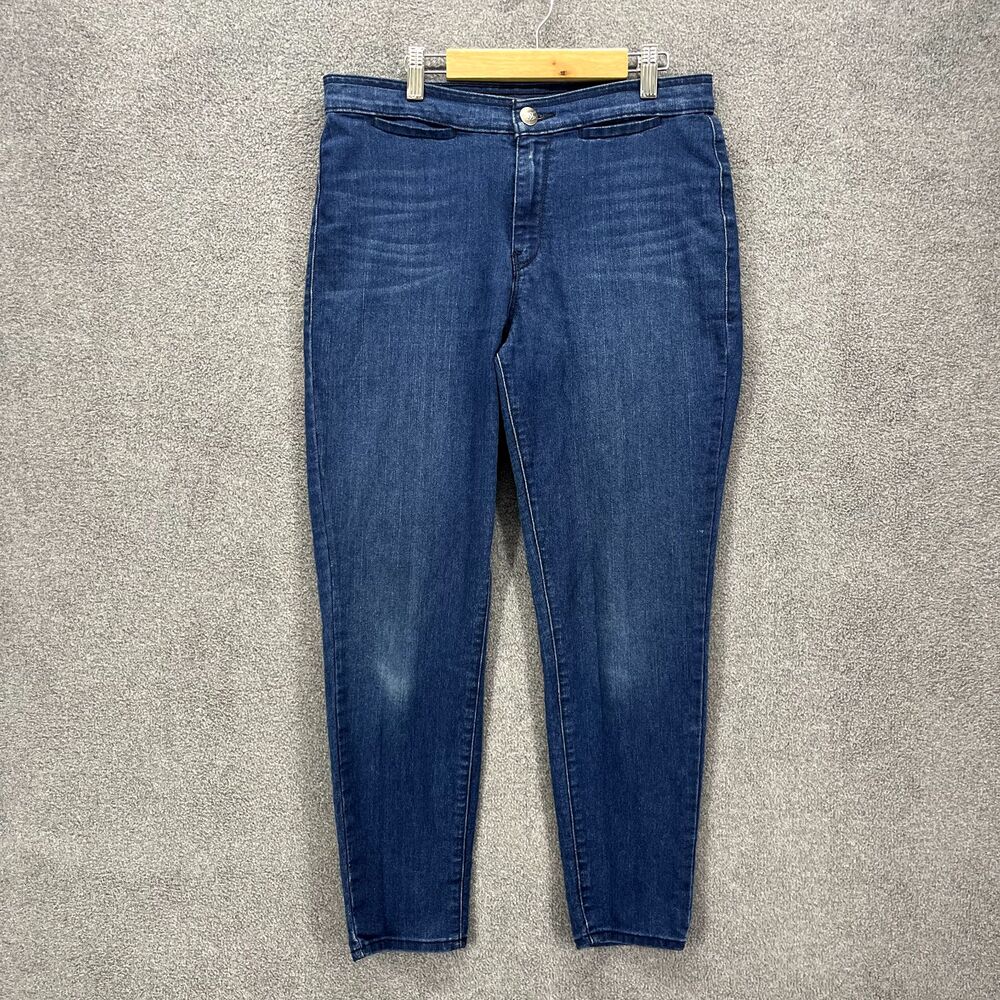 Divine Rights of Denim Skinny Jeans Women 30 " Blue Denim Mid‎ Rise Stretch